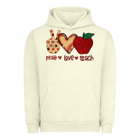 Pigment Pistachio Peace Love Teach Urban Hoodie - Bettercallsaul