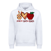 White Peace Love Teach Urban Hoodie - Bettercallsaul