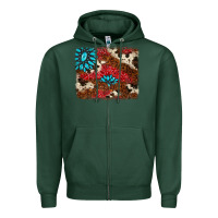 Sports Green gemstone cowhide background Zipper Hoodie - AdoDesignShop