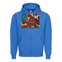 True Royal gemstone cowhide background Zipper Hoodie - AdoDesignShop