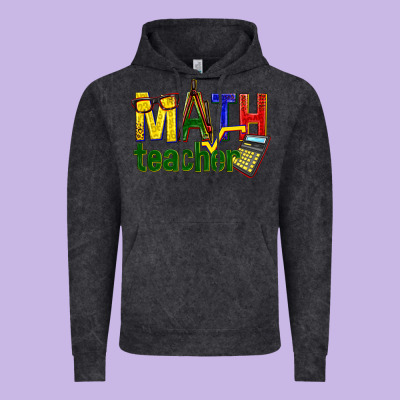 Math Teacher Vintage Hoodie Designed By Texasbilliewilder