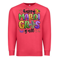 Cardinal happy mardi gras y'all Premium Sweatshirt - MaliasSmallBusiness