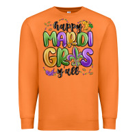 Happy Mardi Gras Y'all Premium Sweatshirt | Teevron