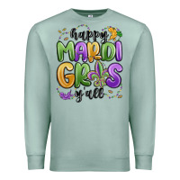 Seafoam happy mardi gras y'all Premium Sweatshirt - MaliasSmallBusiness