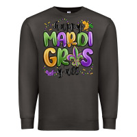 Smoke happy mardi gras y'all Premium Sweatshirt - MaliasSmallBusiness