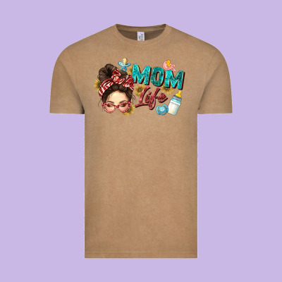 Mom Life Vintage Tee Designed By Zillion Design Studio