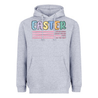 Heather Grey easter  Bunny Kısses Heavyweight Hoodie - MaliasSmallBusiness