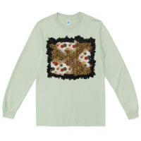 Matcha christmas mistletoe background Long Sleeve Tee - BundleAndBundleShop