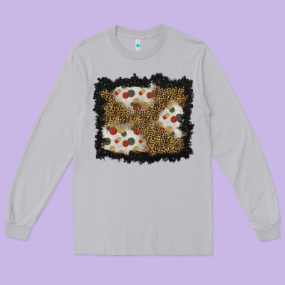 Christmas Mistletoe Background Long Sleeve Tee Designed By Bundleandbundleshop