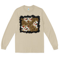 Mushroom christmas mistletoe background Long Sleeve Tee - BundleAndBundleShop
