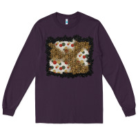Plum christmas mistletoe background Long Sleeve Tee - BundleAndBundleShop