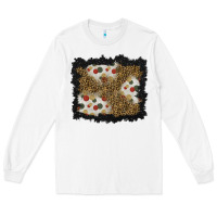 White christmas mistletoe background Long Sleeve Tee - BundleAndBundleShop