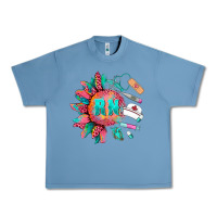 Pebble Blue western registered nurse  medical instruments Urban Heavy Tee - BarkalooDesign
