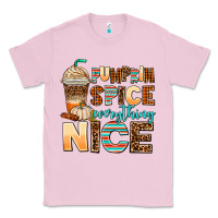 Bubblegum Pink pumpkin spice everything nice Classic Tee - AdoDesignShop