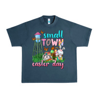 Midnight Navy Small Town Easter Day Urban Heavy Tee - Neo Western