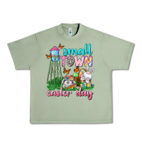 Oil Green Small Town Easter Day Urban Heavy Tee - Neo Western