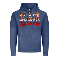 Vintage Denim it s a baseball kinda day Vintage Hoodie - Zillion Design Studio