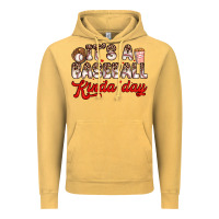 It S A Baseball Kinda Day Vintage Hoodie | Teevron