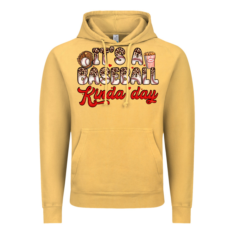 It S A Baseball Kinda Day Vintage Hoodie by Zillion Design Studio | Teevron