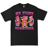 Black we fight together breast cancer gnome Premium Tee - BarkalooDesign