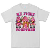 Dove Grey we fight together breast cancer gnome Premium Tee - BarkalooDesign