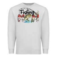 Dove Grey fishing mom Premium Sweatshirt - MaliasSmallBusiness