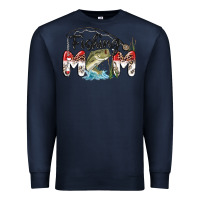 Navy fishing mom Premium Sweatshirt - MaliasSmallBusiness
