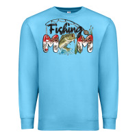 Ocean Blue fishing mom Premium Sweatshirt - MaliasSmallBusiness