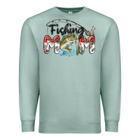 Seafoam fishing mom Premium Sweatshirt - MaliasSmallBusiness