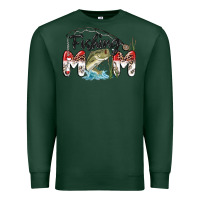 Sports Green fishing mom Premium Sweatshirt - MaliasSmallBusiness