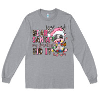 Heather Grey dear santa my brother did it Long Sleeve Tee - AdoDesignShop