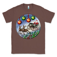 Chestnut santa claus with deer christmas ornament Classic Tee - BundleAndBundleShop
