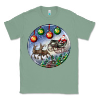 Sage santa claus with deer christmas ornament Classic Tee - BundleAndBundleShop