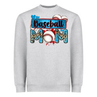 Baseball Mom With Leopard Heavyweight Sweatshirt | Teevron