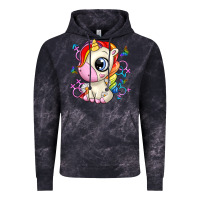 Cloud Black unicorn Vintage Hoodie - Zillion Design Studio