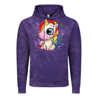 Cloud Purple unicorn Vintage Hoodie - Zillion Design Studio