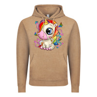 Vintage Coffee unicorn Vintage Hoodie - Zillion Design Studio