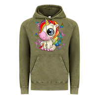 Vintage Olive unicorn Vintage Hoodie - Zillion Design Studio