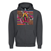 Smoke our lady of guadalupe serape background tumbler Zipper Hoodie - Artiststas