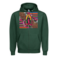 Sports Green our lady of guadalupe serape background tumbler Zipper Hoodie - Artiststas