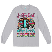 Moon Dust just a girl who loves camping Long Sleeve Tee - JahusDesignShop