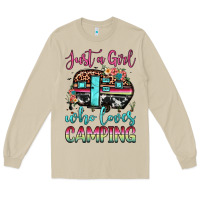 Mushroom just a girl who loves camping Long Sleeve Tee - JahusDesignShop