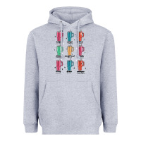Heather Grey coffee thermos Heavyweight Hoodie - MaliasSmallBusiness