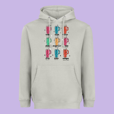 Coffee Thermos Heavyweight Hoodie Designed By Maliassmallbusiness