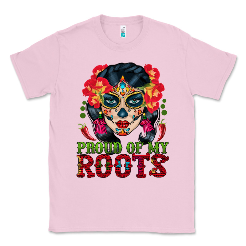 Sugar Skull Woman Proud Of My Roots Classic Tee by BundleAndBundleShop | Teevron