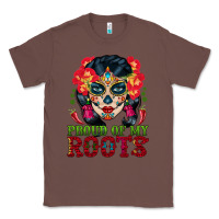 Chestnut sugar skull woman proud of my roots Classic Tee - BundleAndBundleShop