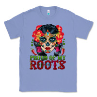 Colony Blue sugar skull woman proud of my roots Classic Tee - BundleAndBundleShop