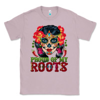 Lilac sugar skull woman proud of my roots Classic Tee - BundleAndBundleShop