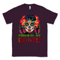 Plum sugar skull woman proud of my roots Classic Tee - BundleAndBundleShop