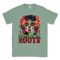Sage sugar skull woman proud of my roots Classic Tee - BundleAndBundleShop